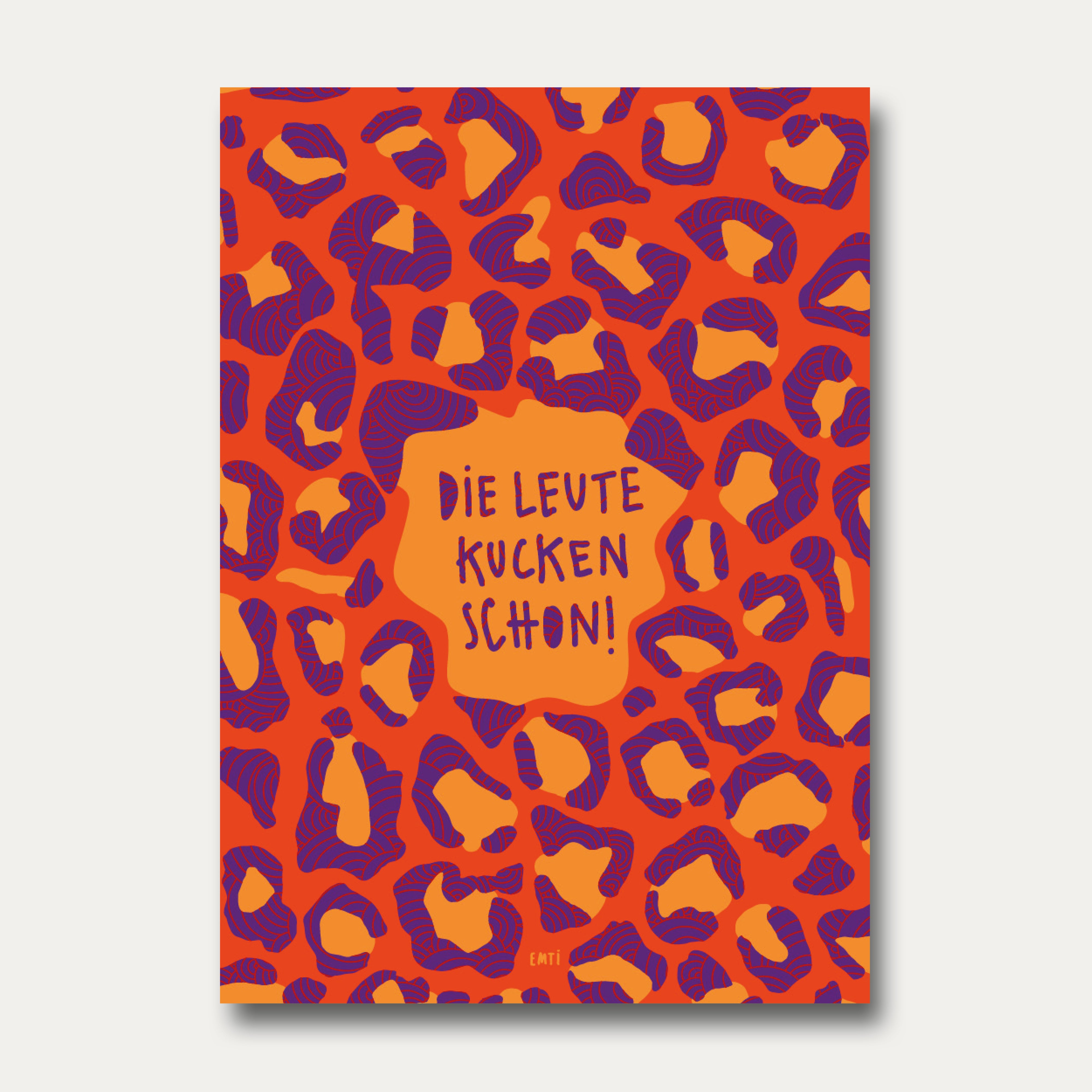 Postkarte "Die Leute kucken schon"