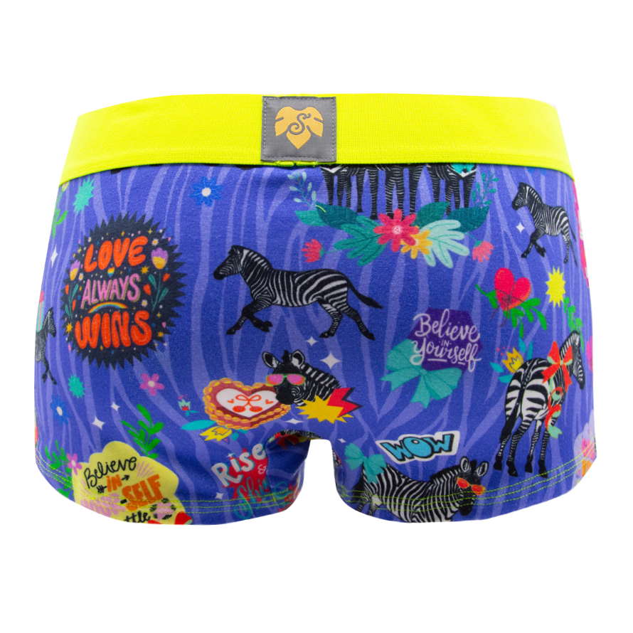 Panty Good Vibes lilac Dreams - Zebra, Blumen, Good Vibes