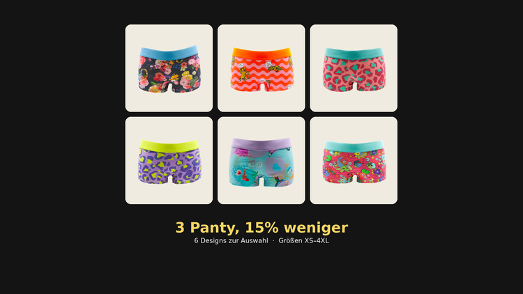 3 Panty  15% weniger – Deine Wahl
