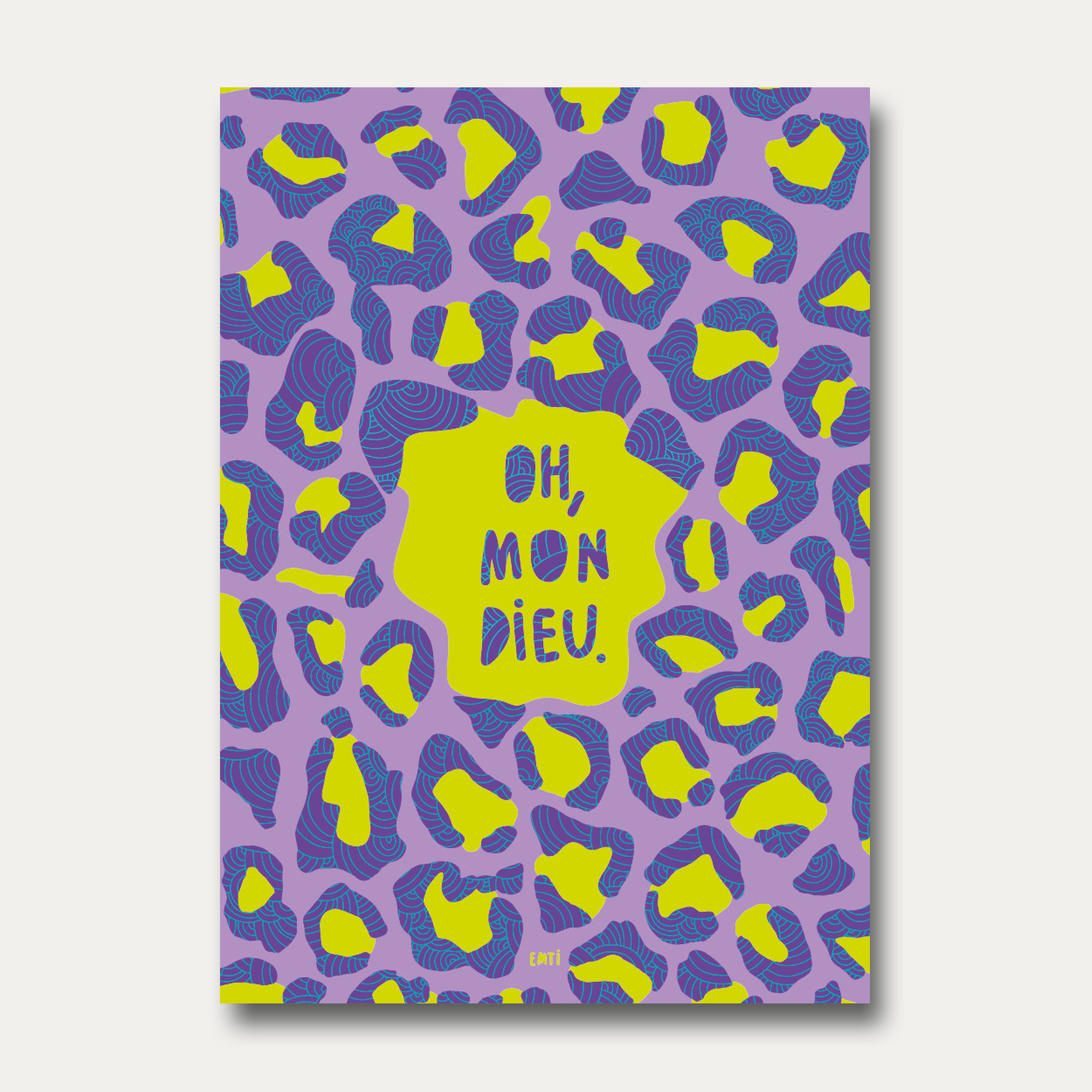 Postkarte "Oh mon dieu"