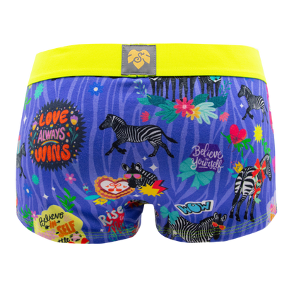 Panty Good Vibes lilac Dreams - Zebra, Blumen, Good Vibes