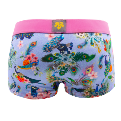 Panty Majestaet lavender blue - Pfauen, Blume in lavendel