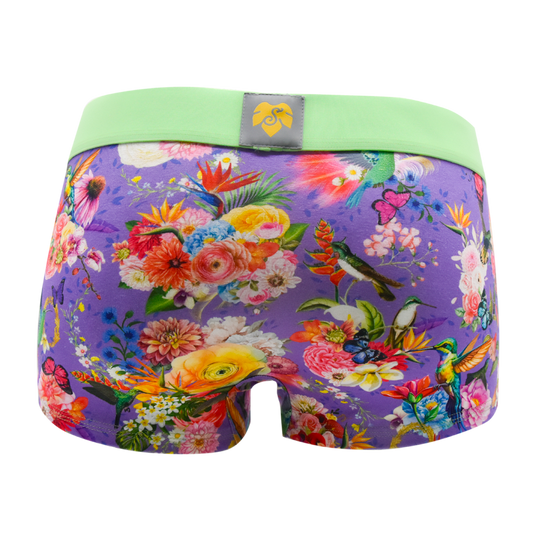 Panty POesie lila - Kolibris auf lila