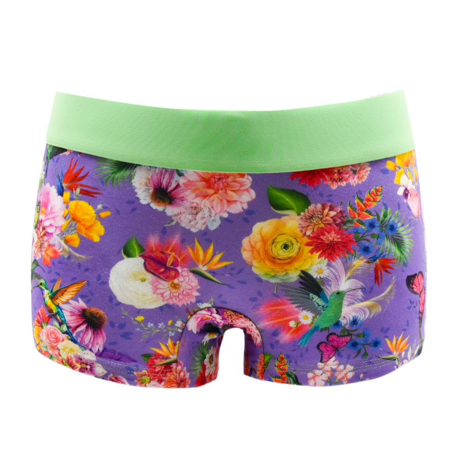 Panty POesie lila - Kolibris auf lila