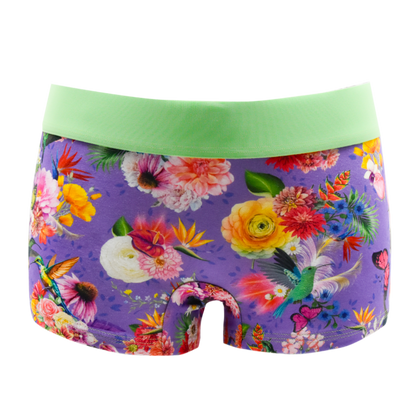 Panty POesie lila - Kolibris auf lila