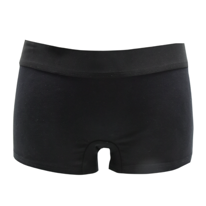 Schockhöschen Panty Undercover Vorderansicht schwarz — schlichter Schnitt, weicher Baumwollstoff, kein Einschneiden, für Alltag und Bewegung